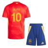 Conjunto (Camiseta+Pantalón Corto) España Dani Olmo 10 Primera Equipación Euro 2024 - Niño